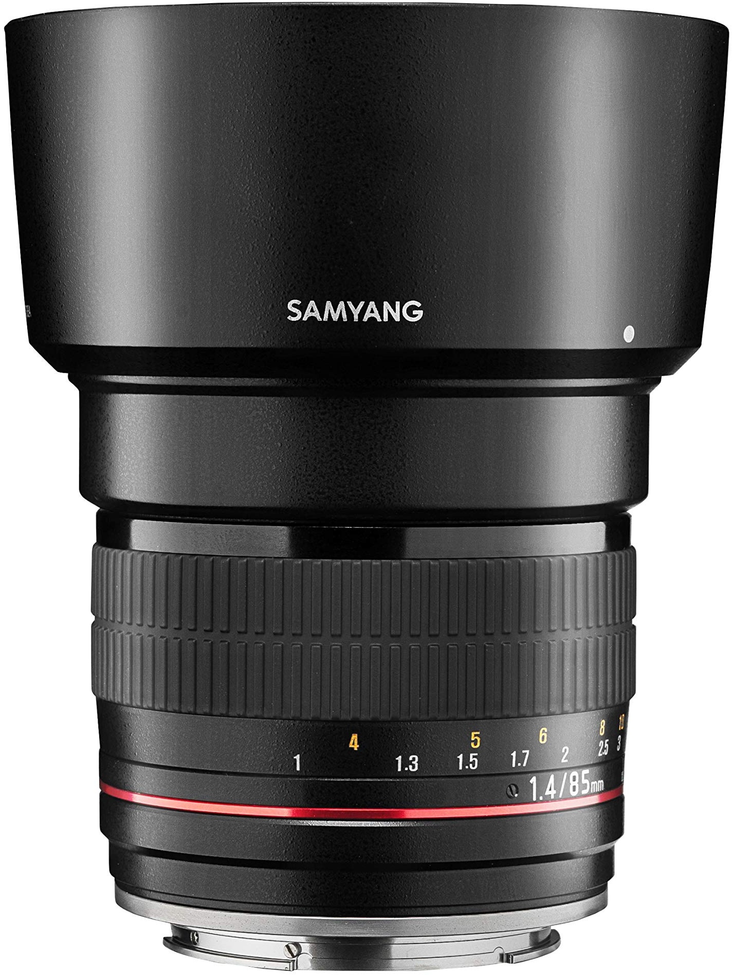 Samyang MF 85mm F1.4 AS IF UMC für Canon EF AE – Vollformat Portrait Objektiv für EF-Mount, geeignet für Canon EF AE, manueller Fokus, für Canon EOS-1D X Mark III, 6D Mark II, 5D Mark IV