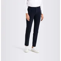 MAC Damen-Hose Slim Fit Anna Zip New in Dunkelblau-D38