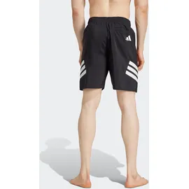 adidas 3-Streifen 8-Inch Badeshorts Black/White S