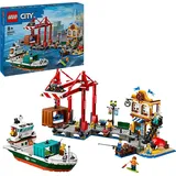 LEGO City Hafen mit Frachtschiff