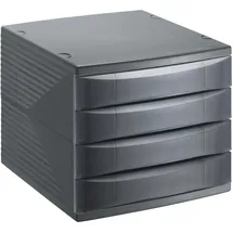 Rotho Quadra Schubladenbox 36,5 x 28,0 x 25,0 cm 4-tlg. Anthrazit