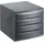 Rotho Quadra Schubladenbox 36,5 x 28,0 x 25,0 cm 4-tlg. Anthrazit