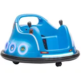 aiyaplay 12V Kinder Autoscooter mit 2,4 G Fernbedienung, Elektro Bumper mit Musik und Lichtern, 1,5-3 km/h, Kinder Elektroauto mit 360°-Drehung, für Kinder 3-5 Jahre, Blau
