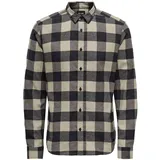 Only & Sons Herren Freizeithemd ONSGUDMUND Checked Shirt Grösse XS S M L XL XXL, Größe:XL, Farbe:Dark Navy 22007112