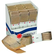 Präsent Satinbänder Strängchen Prag gold 25mmx2m 12 Stück