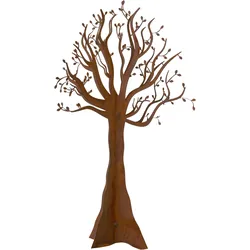 Badeko Baum-Deko 190 cm hoch in Edelrostoptik