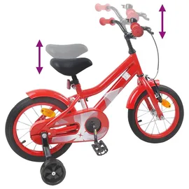vidaXL Kinderfahrrad 16 Zoll RH 0 cm Rot