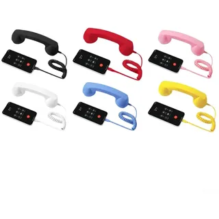 Retro Phone Handset für iPhone mit Typ-C Kabelverbindung, 23 cm ergonomisches Design für klare Audioanrufe, kompatibel mit Smartphones und Tablets