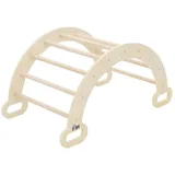 joyz Klettergerüst Indoor Holz Spielplatz Motorik Lernspielzeug Kinder Kletterspielzeug, (1-St), Kletterbogen trainiert Gleichgewicht & Balance ab 2 Jahren braun