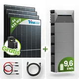 1740Wp Balkonkraftwerk 9,6kWh Speicher Anker Solarbank 2 ‚Äì 4x435Wp Trina Black F...