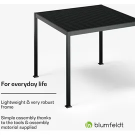 Blumfeldt Pavillon 3 x 3 m Schwarz