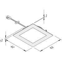 Hera LED-Einbauleuchte FAQ 58- #20203158002