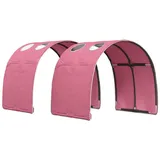 vidaXL Bettunnel 2 pcs Rosa 211 x 67,5 x 2 cm Polyester