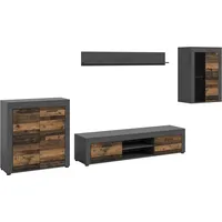 INOSIGN Wohnwand »Aosta, 4-tlg., best. aus: Highboard, Lowboard, Wandboard