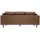 miliboo Couch Leder 3-Sitzer Braun