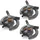 Brandson Kreisregner 314 m2 grau/orange/schwarz