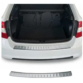 Omac Ladekantenschutz Stoßstangenschutz für Skoda Rapid Limo 2012-2019 – Edelstahl gebürstet