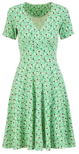 Blutsgeschwister Freizeitkleid Shalala Tralala Spring - leafy ladybug XS
