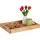 Relaxdays Serviertablett, Holz, Holzwerkstoff, 46x5x31 cm, Tischkultur & Servieren, Tabletts