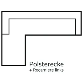 Home Affaire Ecksofa Lasse L-Form Mikrofaser 3-Sitzer Grün