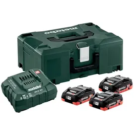 Metabo Basis-Set LiHD 18 V 3 x 4,0 Ah + Ladegerät + metaBox 685133000