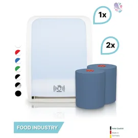 Blanc HYGIENIC Handtuchrollenspender Blau/Weiß