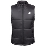 Gorilla Wear Irvine Puffer Vest Schwarz Fitness Weste Herren Stepmuster (DE/NL/SE/PL, Alphanumerisch, XXL, Regular, Regular, Schwarz)