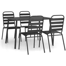 vidaXL Garten-Essgruppe 5-tlg. Anthrazit