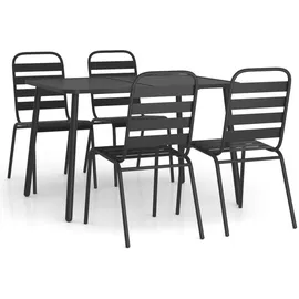 vidaXL Garten-Essgruppe 5-tlg. Anthrazit