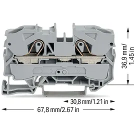 WAGO GmbH& Co. KG Durchgangsklemme 2-Leiter, TS 35 2010-1201