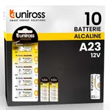 Uniross Batterie MN21/23 A23/23 A, 12 V, spezielle Alkali-Batterien, 2 Blister mit 5 Batterien