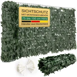 eloneo Balkonverkleidung 300 x 125 cm grün Polyester