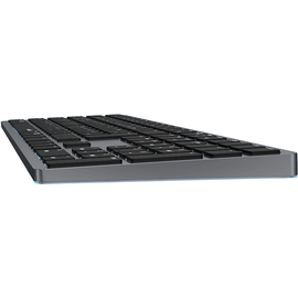 SpeedLink Levia Wireless Office Keyboard, grau, LEDs RGB, USB/Bluetooth, DE (SL-640100-GY)