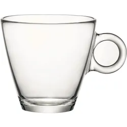 Rocco Bormioli Tasse Cappuccino Easy Bar 22 cl Transparent Hartglas 12 Stück