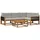 vidaXL Outdoor-Sofagarnitur 5-tlg. Natur/Hellgrau