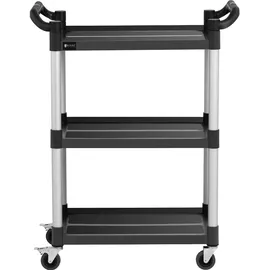 Royal Catering Servierwagen RC-PSTB3800, Aluminium, 3 Borde 4 Räder bis 90kg,