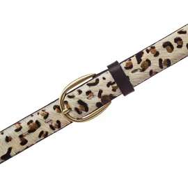 Vanzetti Ledergürtel beige/braun/schwarz 85