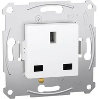 Merten MTN2120-0000 British-Standard Steckdosen-Einsatz 13A AC 250 V, 2-polig