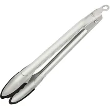 Rösle Gourmetzange Silikon, Hochwertige Küchenzange mit Silikonrand und Grillen, Kochen und Servieren, 23 cm,