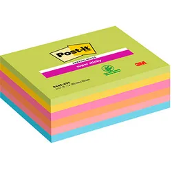 Post-it® Super Sticky Meeting Notes Haftnotizen extrastark farbsortiert 6 Blöcke