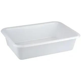 APS 11940 Wanne, Universalschüssel, Schüssel, Polyethylen, 25 Liter, 61 x 44 x 15 cm, weiß, Made in Germany