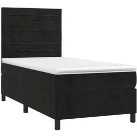 vidaXL Boxspringbett 100 x 200 cm Schwarz