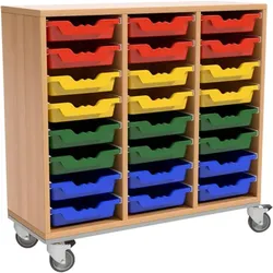 Schrank mit 24 flachen Schüben