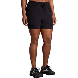 Brooks Damen High Point 3" 2-in-1 Short schwarz