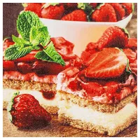 Home fashion Home Fashion®, Tasty Cake, Lunch-Servietten aufgefaltetes Maß