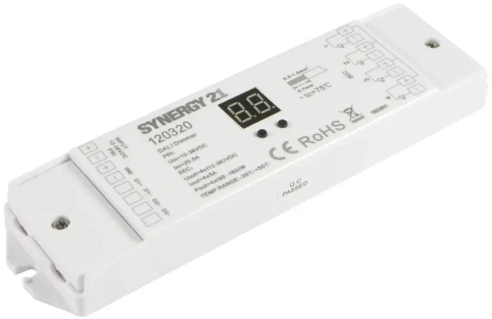 Synergy 21 S21-LED-SR000046, Verkabelt, Weiß, IP20, Verkabelt, RoHS, CE, Gleichs