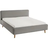 Meise Möbel meise.möbel Polsterbett Mattis 160 x 200 cm Stoff Ash