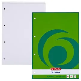 Herlitz Briefblock x.book A4 weiß/blanko