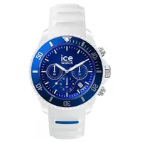 Ice-Watch ICE 021424 Chrono White blue Medium Chronograph Silikon weiß Neu M19