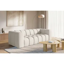 homsy by ana johnson Big-Sofa HOMSY BY ANA JOHNSON "»L« BOUBELLE Design-Sofa mit Steppung, Bubble-Optik, Breite 246 cm", beige, B:246cm H:75cm T:100cm, 100% Polyester, Sofas, Big-Sofa, 4-Sitzer mit Wellenunterfederung, L Sitztiefe 63 cm